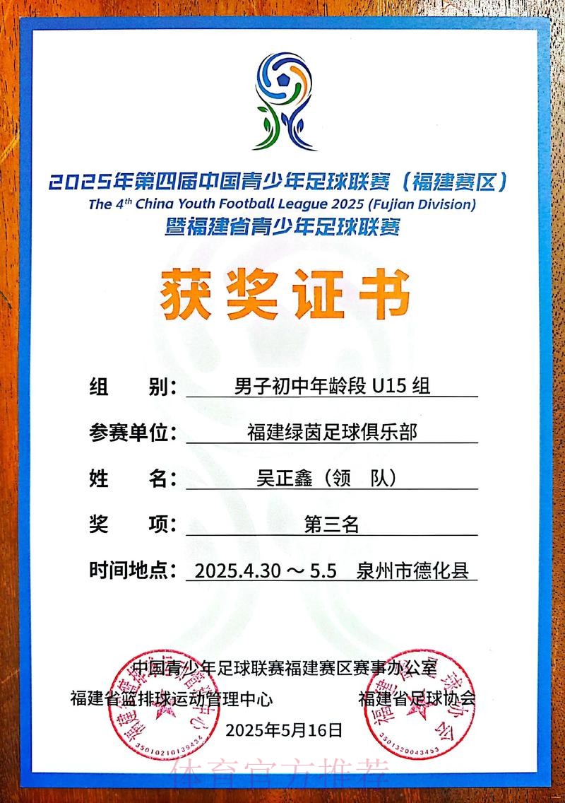 谭杰、青苗联赛斩获2025亚足联草根足球大会重要奖项 谭杰、青苗联赛斩获2025亚足联草根足球大会重要奖项